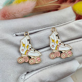 10pcs Skating Shoes Metal Charm Ice Skate Earrings DIY Crafts