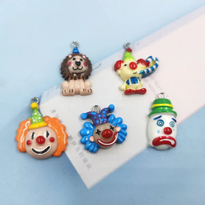 10pcs European Joker Clown Charms Pendant Craft Making Findings Craft Jewelry