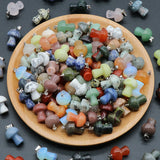 10pcs Natural Stone Quartz Crystal Pendant Mushroom Shaped Jewelry DIY Making