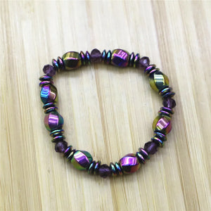Faceted Rice Grains Hematite Beads Natural Stone for Jewelry Making