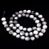 10pcs Faceted Shell Beads Round Rectangle Spacer Bead Jewelry Making DIY