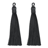 10pcs Long Silk Tassel Fringe Charms Pendants 90mm for Jewelry Making