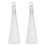 10pcs Long Silk Tassel Fringe Charms Pendants 90mm for Jewelry Making