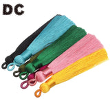 10pcs Long Silk Tassel Fringe Charms Pendants 90mm for Jewelry Making