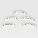 10pcs Bent Tube Spacer For 4mm Round Leather Cord DIY Bracelet Necklace