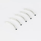 10pcs Bent Tube Spacer For 4mm Round Leather Cord DIY Bracelet Necklace