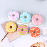 10pcs Donuts Charms for Jewelry Making Diy Hairpin Earrings Necklace Pendant
