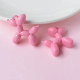 10pcs Macaroon Balloon Animals Dog Charms for Jewelry Making