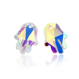 10pcs Moon Crystal Glass Beads DIY Craft Jewelry Making Charms