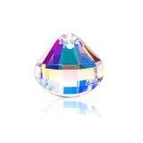 10pcs Moon Crystal Glass Beads DIY Craft Jewelry Making Charms