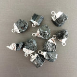 10pc Tourmaline Stone Irregular Healing Pillar Pendants