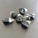 10pc Tourmaline Stone Irregular Healing Pillar Pendants