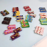 10pcs Chocolate Cookies Resin Charms for DIY Jewelry Making