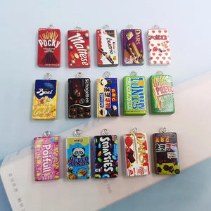 10pcs Chocolate Cookies Resin Charms for DIY Jewelry Making