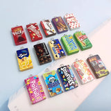 10pcs Chocolate Cookies Resin Charms for DIY Jewelry Making
