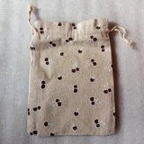 10pcs Pattern Gift Jute Bag Drawstring Bags Jewelry Packaging