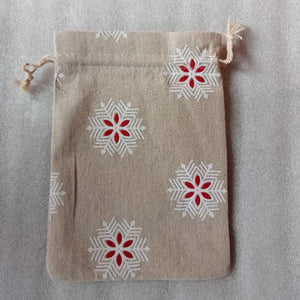 10pcs Pattern Gift Jute Bag Drawstring Bags Jewelry Packaging