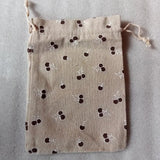 10pcs Pattern Gift Jute Bag Drawstring Bags Jewelry Packaging
