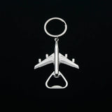 10pcs Retro Men's Keychain Aircraft Beer Opener