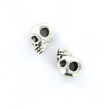 10pcs Retro Skull Spacer Beads DIY Accessories Antique Silver
