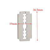 10pcs Stainless Steel Razor Blades Pendants for Men DIY Jewelry