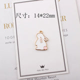 10pcs Rabbit Bunny Charms for DIY Jewelry Making