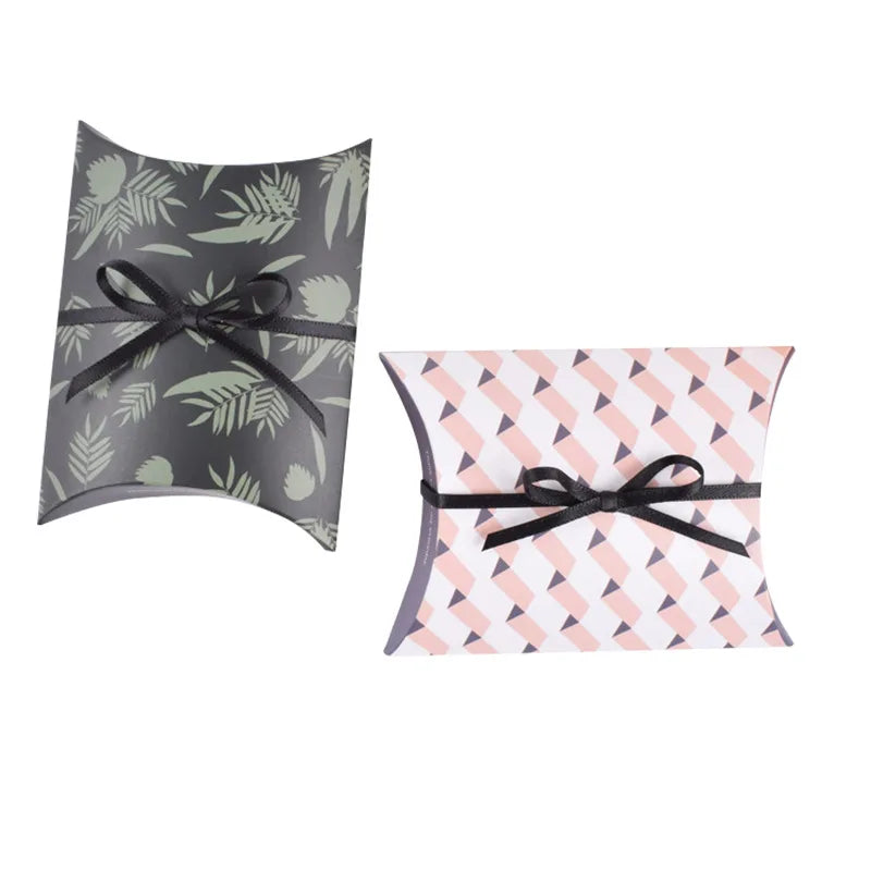 10pcs Paper Pillow Shape Wedding Favor Gift Boxes for Small Bussiness