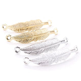 10pcs Feather Charms Pendants for DIY Jewelry Making