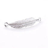 10pcs Feather Charms Pendants for DIY Jewelry Making