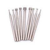 10pcs Flat Head Grinding Needles Diamond Abrasive Tools 2.35 Shank