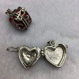 10pcs Floating Locket Necklace with Hearts Charms Pendants Beads