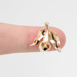 10pcs Flower Charms, Plated Brass Pearl Peg Mounts