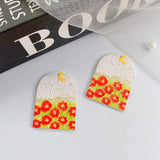 10pcs Flower Pendants Acrylic Leaves Pendant Charms DIY Jewelry Making