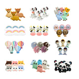 10pcs Food Silicone Beads Rodent Baby Chewable Teether Beads DIY Jewelry