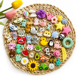 10pcs Food Silicone Beads Rodent Baby Teether DIY Jewelry Pacifier Chain Gift