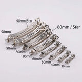 10pcs French Barrette Spring Hair Clips Automatic Clip Blank