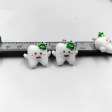 10pcs Tooth Decay Resin Charms Earring Keychain Pendant DIY Jewelry C1070