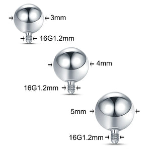 10pcs G23 Titanium Replacement Ball for Body Jewelry