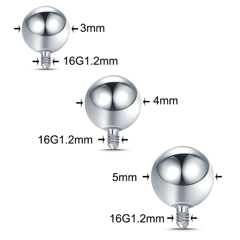 10pcs G23 Titanium Replacement Ball for Body Jewelry