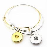 10pcs Ginger Snap Bracelet 18mm Snap Button Charms Diy Jewelry