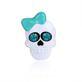 10pcs Girl Skull Floating Charms for Locket Necklace