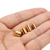 10pcs Stainless Steel Cord Crimp End Caps 3mm-6mm