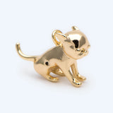 10pcs 3D Bulldog Dog Charm DIY Jewelry Making Supplies