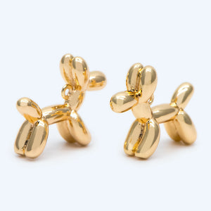 10pcs Balloon Dog Charm, 14x17x5mm, Jewelry Making