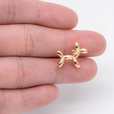 10pcs Balloon Dog Charm, 14x17x5mm, Jewelry Making