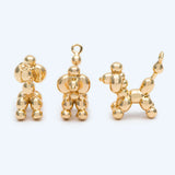 10pcs Balloon Dog Charm, 16x17x8mm, Jewelry Making Diy Supplies