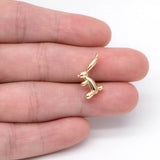 10pcs Balloon Rabbit Charm, Jewelry Making Supplies