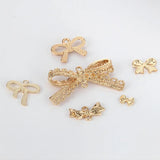 10pcs Bow Knot Charms Pendants for DIY Jewelry Making