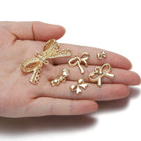 10pcs Bow Knot Charms Pendants for DIY Jewelry Making