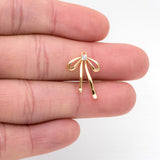 10pcs CZ Bow Tie Pendants, Bow Knot Pendant For DIY Jewelry (#GB-2745)